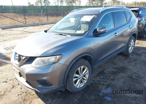 2015 Nissan Rogue Sv z USA, uszkodzony, nr VIN KNMAT2MV0FP573090